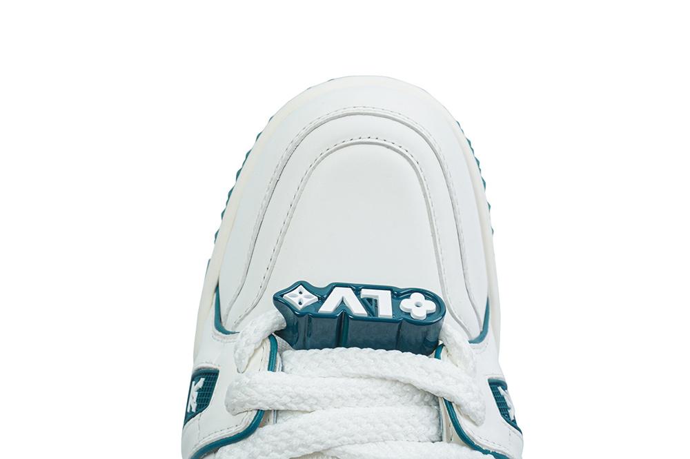 PK God Louis Vuitton Trainer Maxi Sneaker White Green RETAIL MATERIALS READY TO SHIP